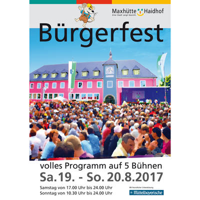 Bild vergrern: Brgerfest 2017, Plakat