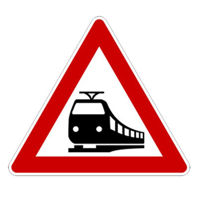 Bild vergr��ern: Gefahrzeichen nach Anlage 1 zu � 40 StVO:

Verkehrszeichen 151 Bahn�bergang