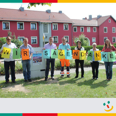 Bild vergr��ern: Wir sagen DANKE