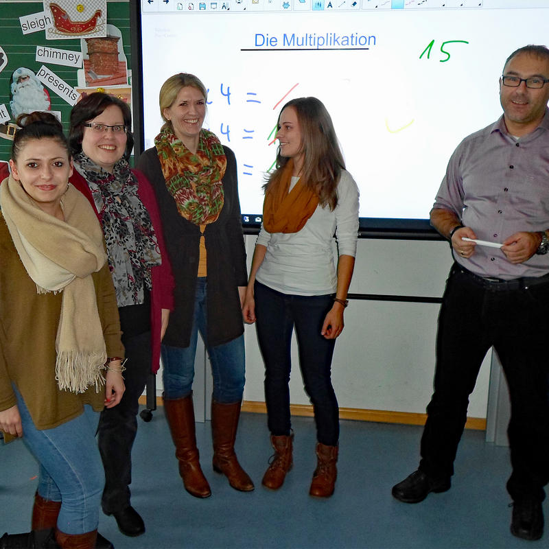Smartboard-Schulung an der Maximilian-Grundschule