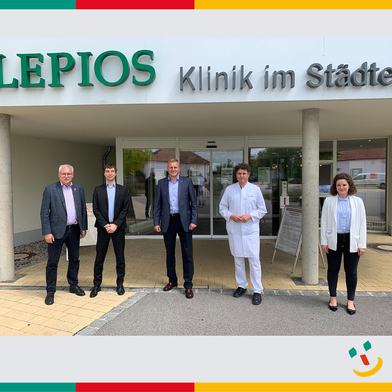 Asklepios Klinik im Städtedreieck - Bürgermeister Rudolf Seidl informierte sich vor Ort