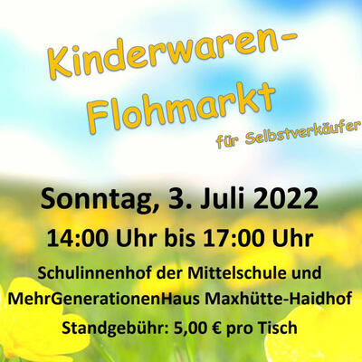 Bild vergrößern: Kinderwaren-Flohmarkt im MehrGenerationenHaus Maxhütte-Haidhof