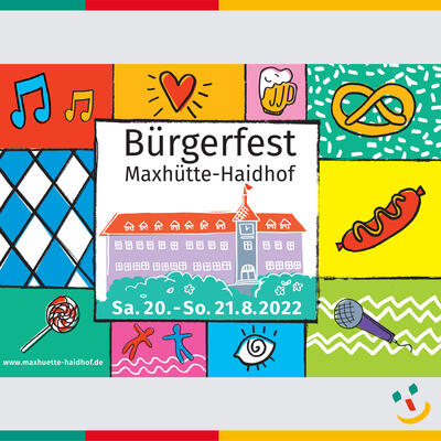 Bild vergrößern: Bürgerfest Plakat 2022