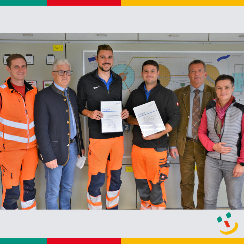 Weiterbildung am Kl&auml;rwerk erfolgreich absolviert