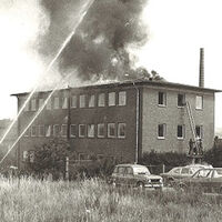 Bild vergrößern: Brand im Direktionsgebäude, Juli 1977