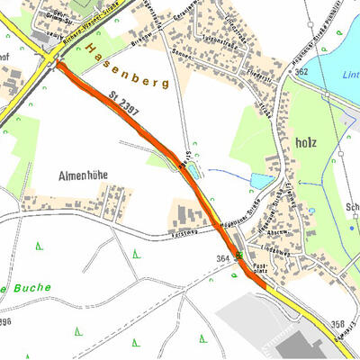 Bild vergr&ouml;&szlig;ern: Sperrung Staatsstra&szlig;e 2397 (ehem. B15), Bauabschnitt 2
