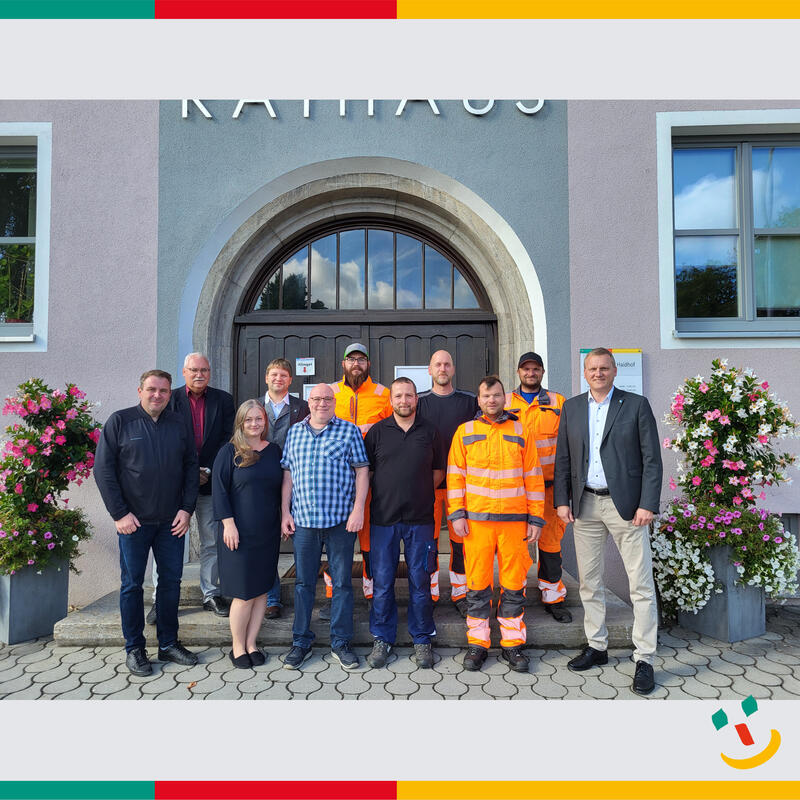 Neue Mitarbeiter bei der Stadt Maxhütte-Haidhof sowie am städtischen Bauhof begrüßt