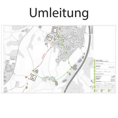 Bild vergr��ern: Umleitung Leonberg, 14. April bis 17. April 2025