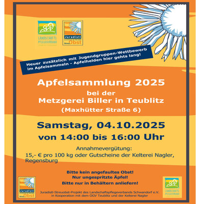 Bild vergr��ern: Plakat Apfelsammlung 2025