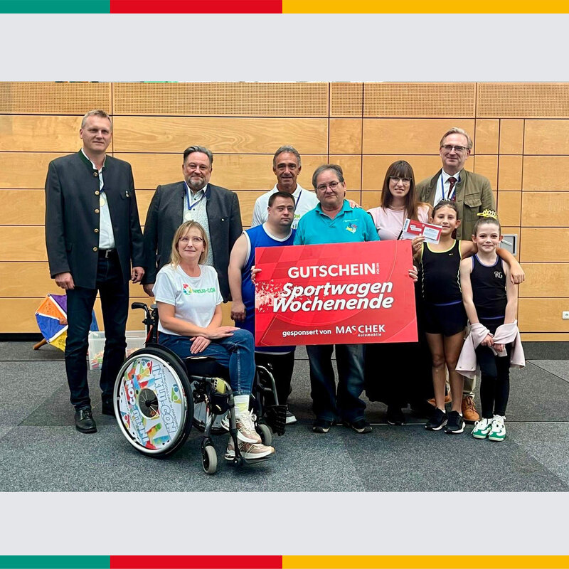 Inklu-Con &Uuml;bergabe Hauptpreise an Gewinner