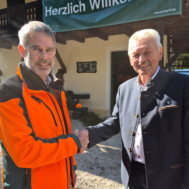 20 Jahre Bayerische Staatsforsten - Gratulation zum Jubil&auml;um