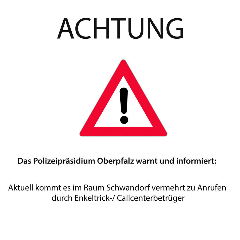 Die Polizei Oberpfalz warnt und informiert