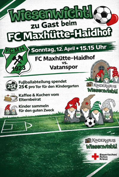 Bild vergr&ouml;&szlig;ern: FC Maxh&uuml;tte-Haidhof unterst&uuml;tzt Kinderhaus Wiesenwichtl