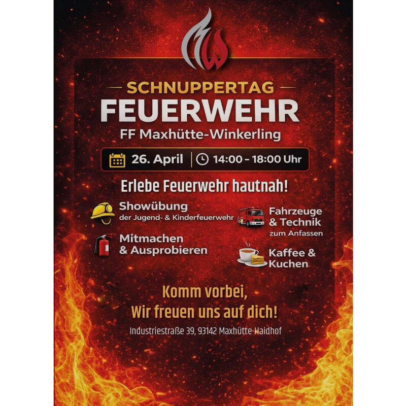 Freiwillige Feuerwehr Maxh&uuml;tte-Winkerling, Schnuppertag