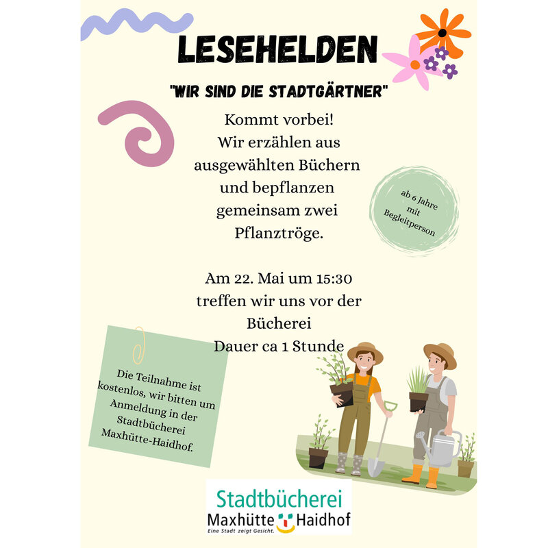 Stadtb&uuml;cherei: Pflanzaktion mit Kindern 2026