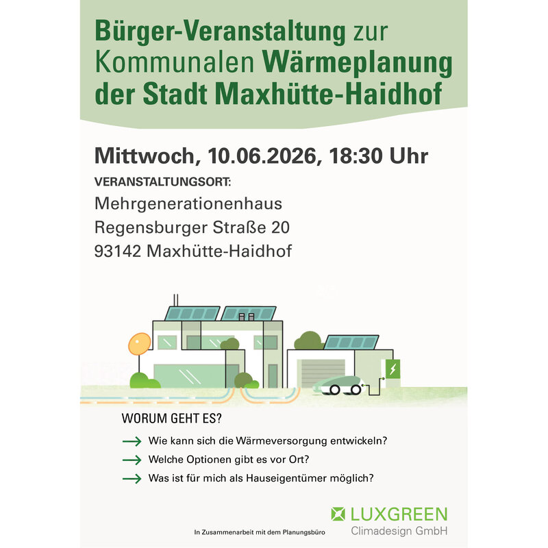 Kommunale W&auml;rmeplanung Infoveranstaltung