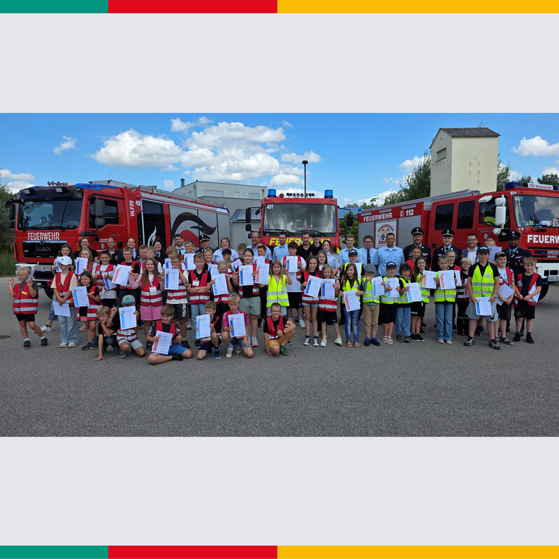 Feuerwehrnachwuchs stellt sein K&ouml;nnen unter Beweis: 47 Kinder meistern erfolgreich die &raquo;Kinderflamme&laquo;