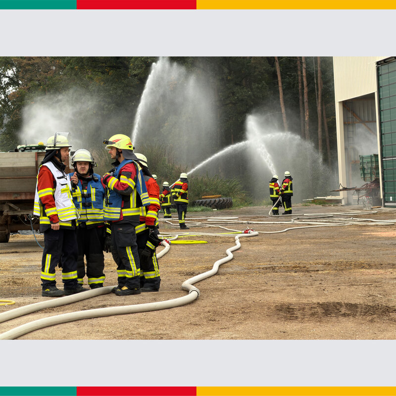 Gute Koordinierung war bei den Feuerwehrleuten angesagt!