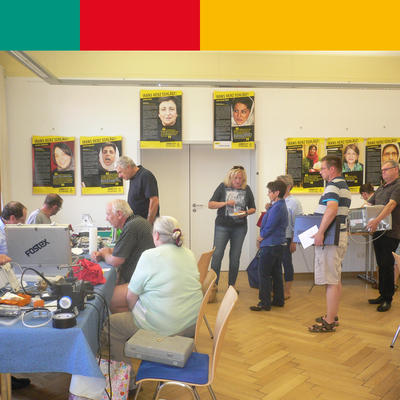 Bild vergr��ern: Reparatur Caf� im MGH - ein Erfolg