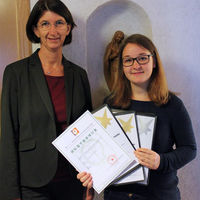 Bild vergrern: Brgermeisterin Dr. Susanne Plank gratulierte zu den tollen Erfolgen